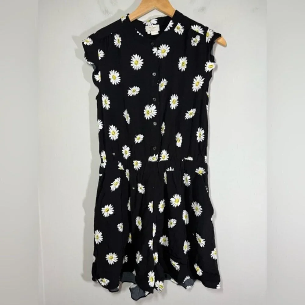 Kate Spade New York Daisy Dot Crepe Romper size 10